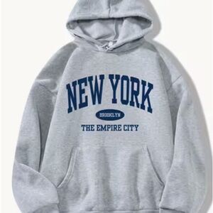 Gray New York Hoodie